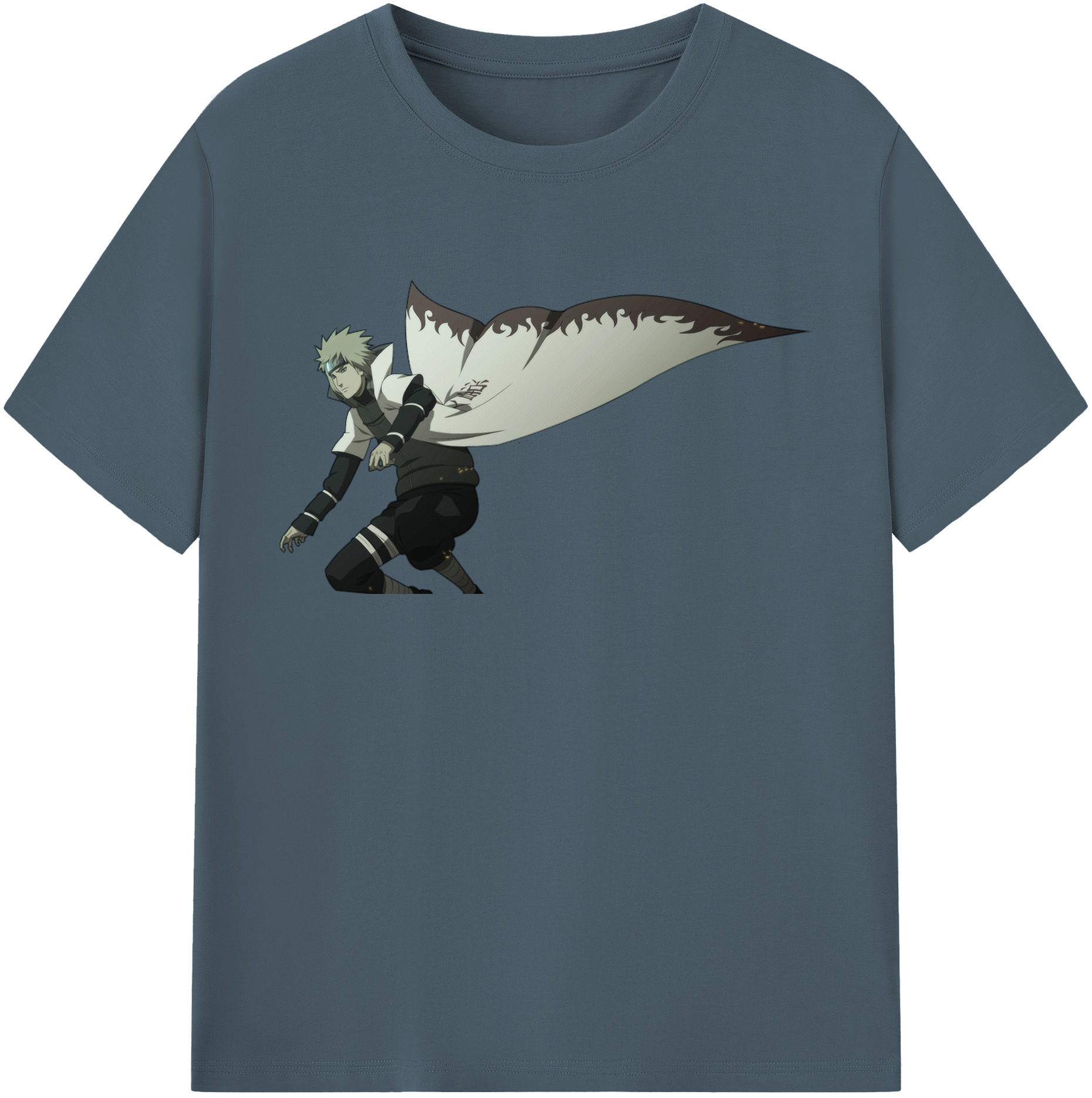 （画像用） NARUTO -ナルト- 波風 ミナト Namikaze Minato 綿100％半袖Tシャツ（フロントプリント）